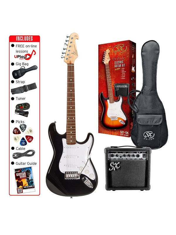 SX SE1SK 3/4 Electric Guitar Pack - Various