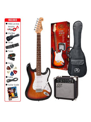 SX SE1SK 4/4 Electric Guitar Pack - Various