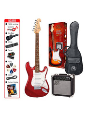 SX SE1SK 4/4 Electric Guitar Pack - Various