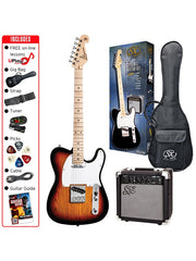 SX SE2SK 4/4 Tele-Style Electric Guitar Pack - Various