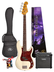 SX SPB62 Vintage Style P Bass Guitar - Various Options