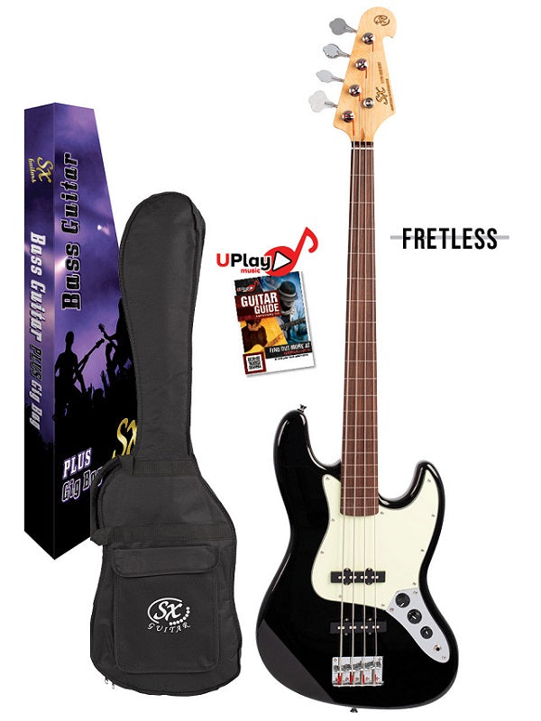 SX VEJ62FB Vintage Style 4/4 FRETLESS J Bass Guitar