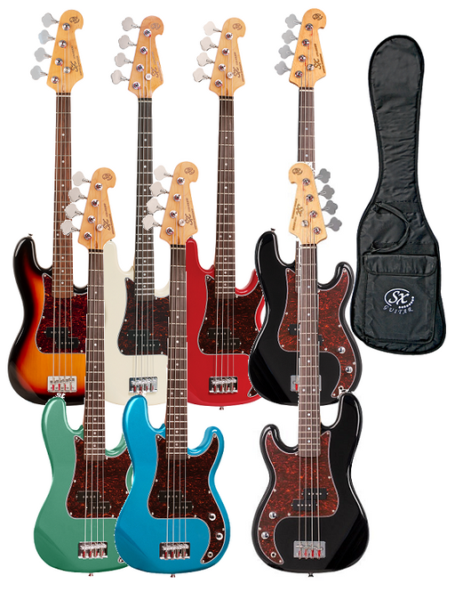 SX VEP34 3/4 Short Scale Bass Guitar - Various Options