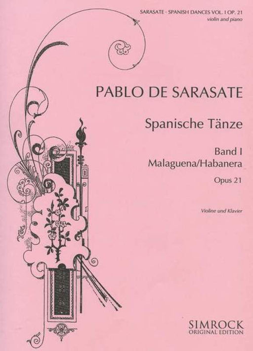 Sarasate - Spanish Dances Op. 21 Book 1-Strings-Simrock-Engadine Music