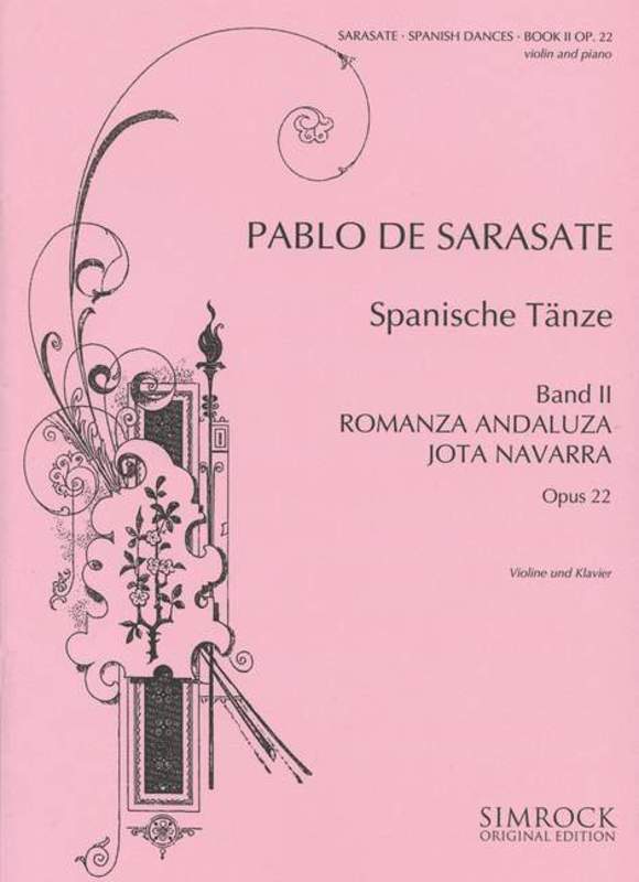 Sarasate - Spanish Dances Op. 22 Book 2, Violin & Piano-Strings-Simrock-Engadine Music
