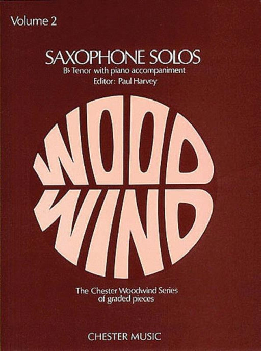 Saxophone Solos Vol 2, Tenor Saxophone & Piano Accompaniment-Brass/Woodwind Repertoire-Chester Music-Engadine Music
