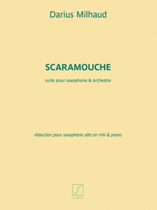 Scaramouche - Alto Saxophone and Piano-Woodwind-Salabert Editions-Engadine Music