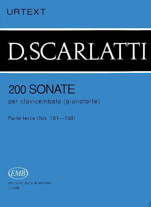 Scarlatti - 200 Sonatas Volume 3 Piano-Piano & Keyboard-Editio Musica Budapest-Engadine Music