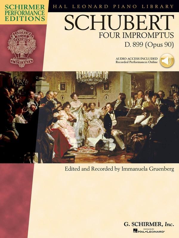 Schubert - Four Impromptus, D. 899 (0p. 90)-Piano & Keyboard-G. Schirmer, Inc.-Engadine Music