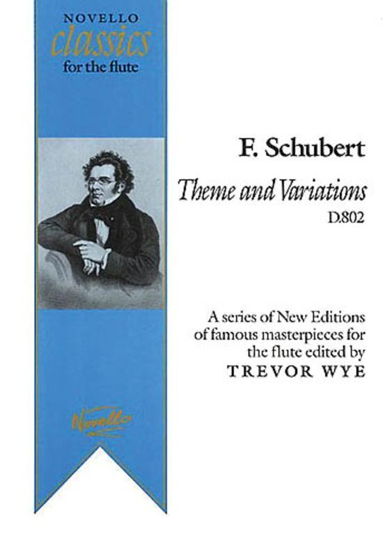Schubert Theme Var. Trockne Flute & Piano Wye-Woodwind-Novello-Engadine Music