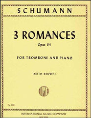 Schumann - 3 Romances Op. 94, Trombone & Piano-Brass-International Music Company-Engadine Music