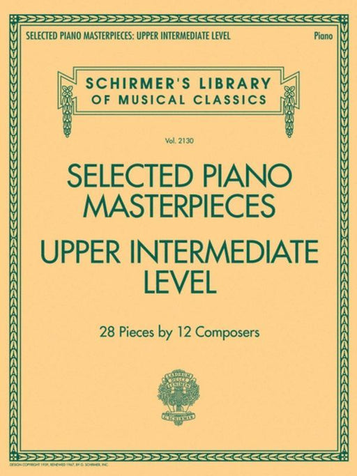 Selected Piano Masterpieces Upper Intermediate Level-Piano & Keyboard-G. Schirmer Inc.-Engadine Music
