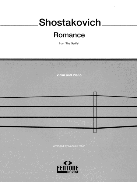 Shostakovich - Romance from 'The Gadfly', Saxophone-Woodwind-Fentone Music-Engadine Music