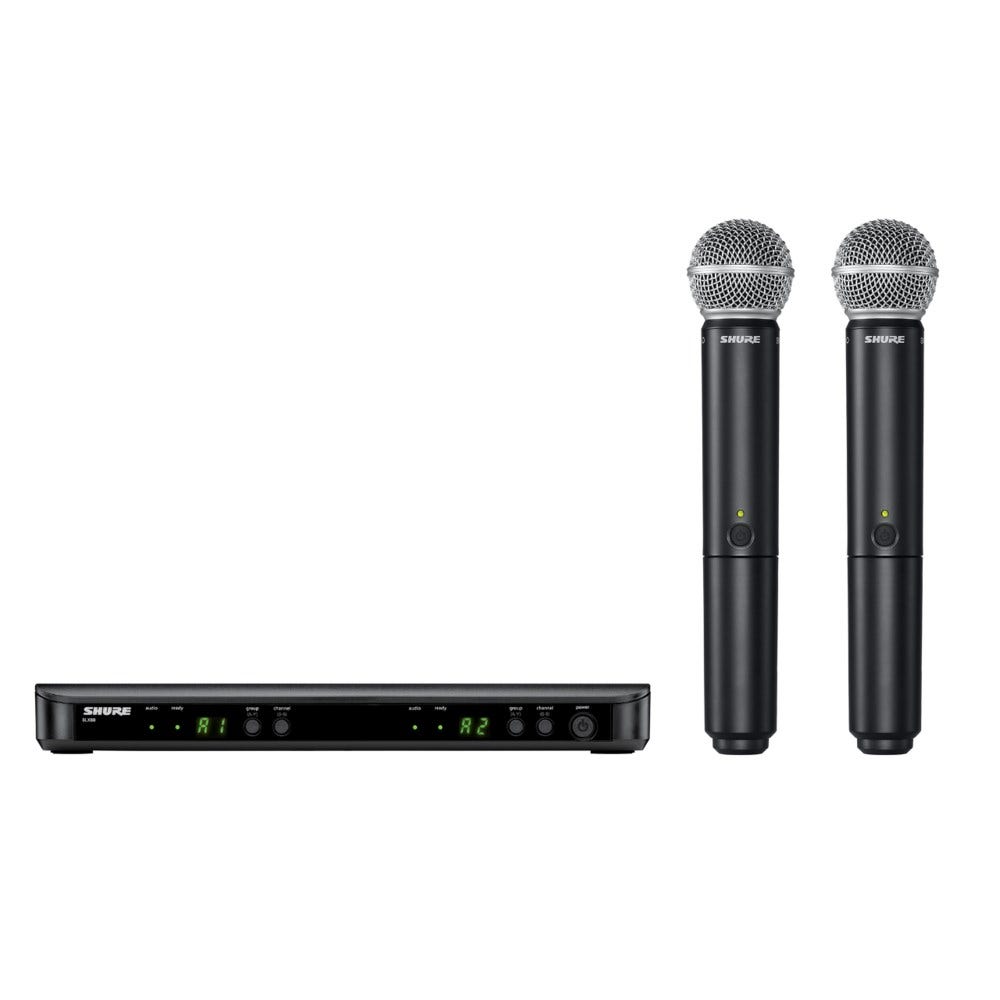 SHURE BLX Wireless MicrophoneSystemフルセット Shure BLX Wireless Dual Handheld Mic System — Engadine Music