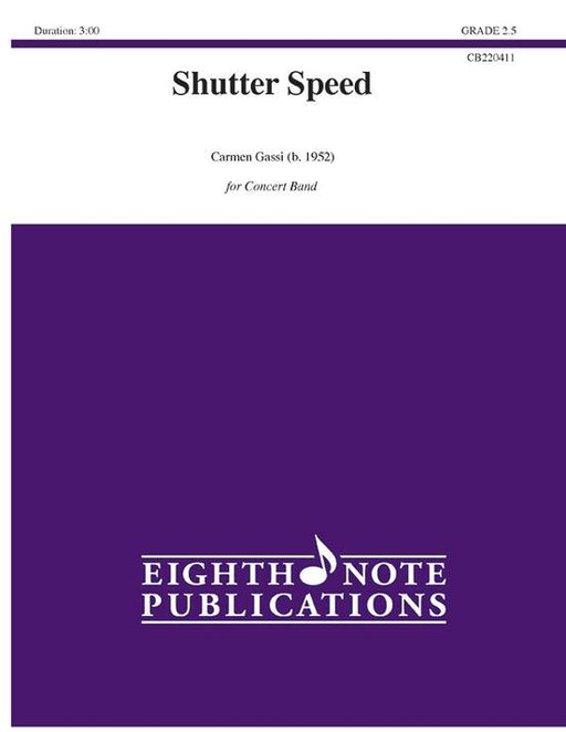 Shutter Speed, Carmen Gassi Concert Band Grade 2.5