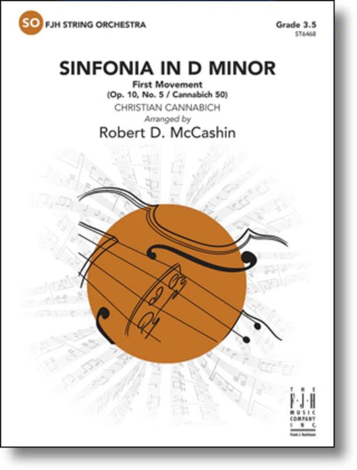 Sinfonia in D Minor First Movement, Cannabich Arr. Robert D. McCashin String Orchestra Grade 3.5-String Orchestra-FJH Music Company-Engadine Music