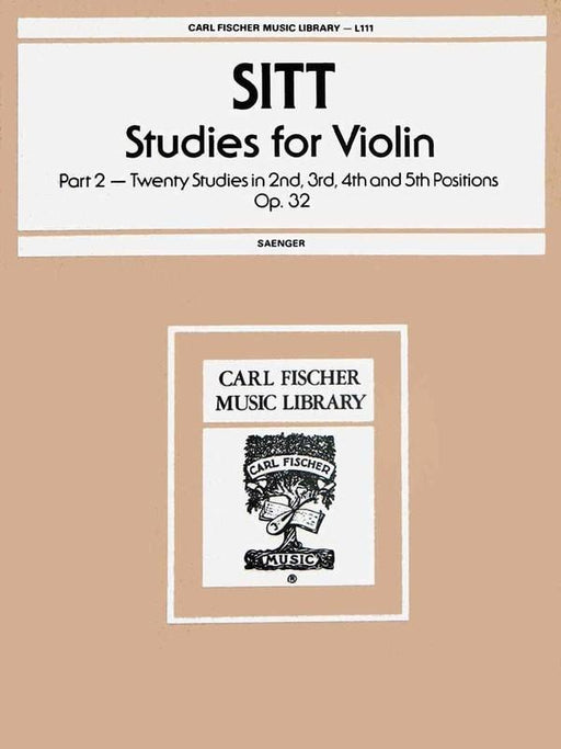 Sitt - Studies for Violin Op. 32