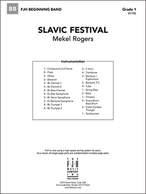 Slavic Festival, Mekel Rogers Concert Band Grade 1