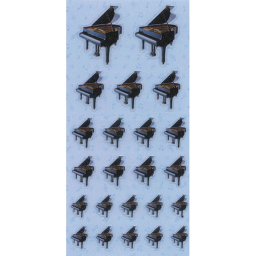 Small Sticker Sheet Pianos