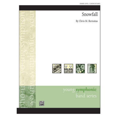 Snowfall, Chris M. Bernotas Concert Band Chart Grade 2-Concert Band Chart-Alfred-Engadine Music