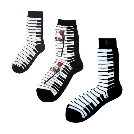 Socks Black And White Keyboard