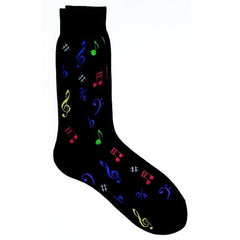 Socks Multi Notes Black - Various