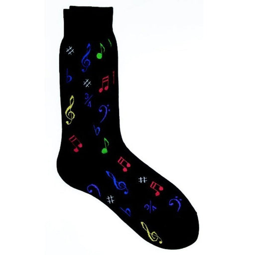 Socks Multi Notes Black - Various