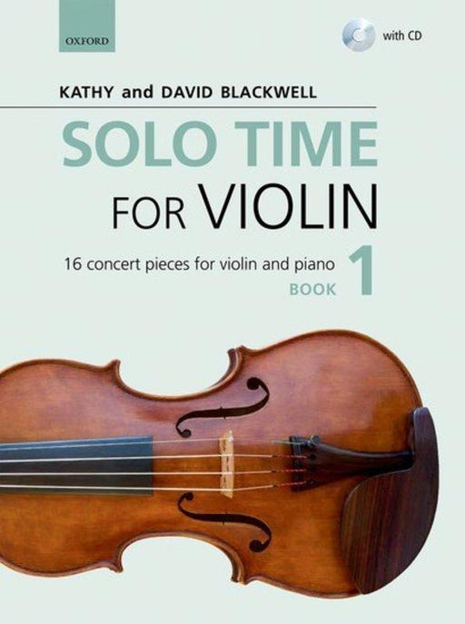 Solo Time for Violin Book 1 Bk/CD-Strings-Oxford University Press-Engadine Music