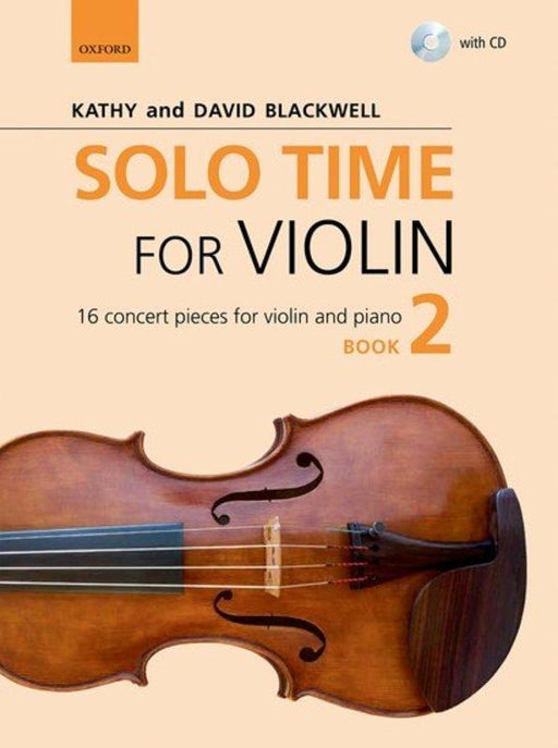 Solo Time for Violin Book 2 Bk/CD-Strings-Oxford University Press-Engadine Music