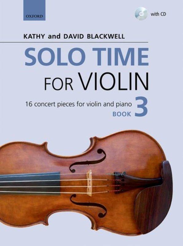 Solo Time for Violin Book 3 Bk/CD-Strings-Oxford University Press-Engadine Music