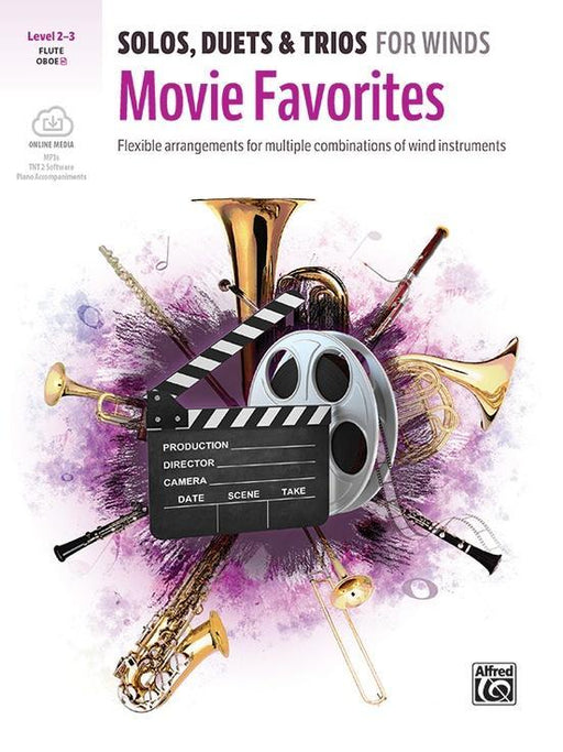 Solos, Duets & Trios for Winds: Movie Favorites - Flute Bk/CD-Engadine Music-Engadine Music