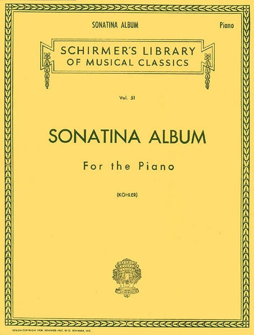 Sonatina Album for the Piano-Piano & Keyboard-G. Schirmer Inc.-Engadine Music
