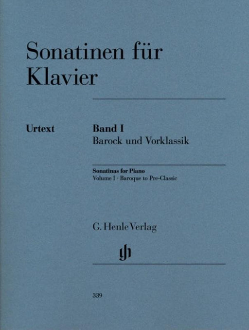 Sonatinas Bk 1 Baroque And Pre Classical Urtext