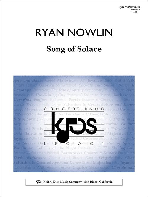 Song Of Solace, Ryan Nowlin, Concert Band Grade 4