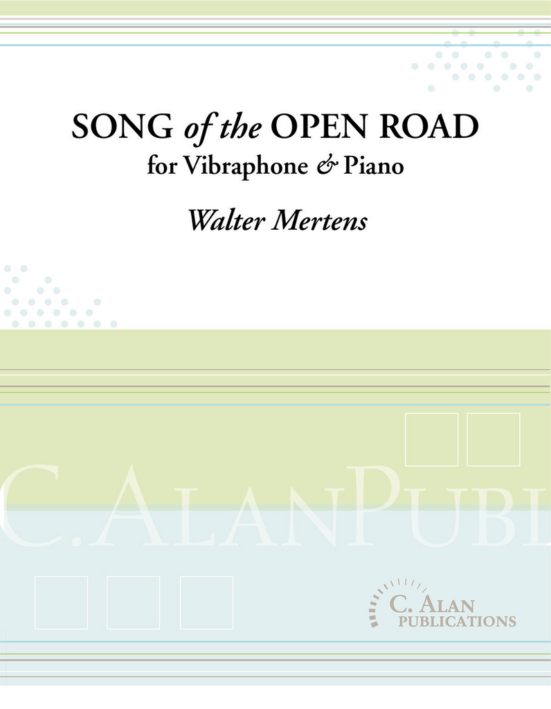 Song Of The Open Road (Vibraphone & Piano)-Percussion-C. Alan Publications-Engadine Music