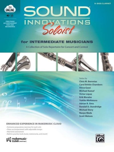 Sound Innovations Soloist Intermediate for BASS CLARINET for Bass Clarinet - Book/OLM
