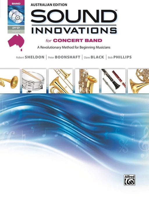 Sound Innovations for Concert Band Australian Version Book 1 - Combined Percussion (Mallets, Snare Drum, Bass Drum & Accessories)