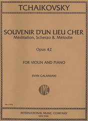 Souvenir D'un Lieu Cher (Meditation, Scherzo & Melody) Op.42