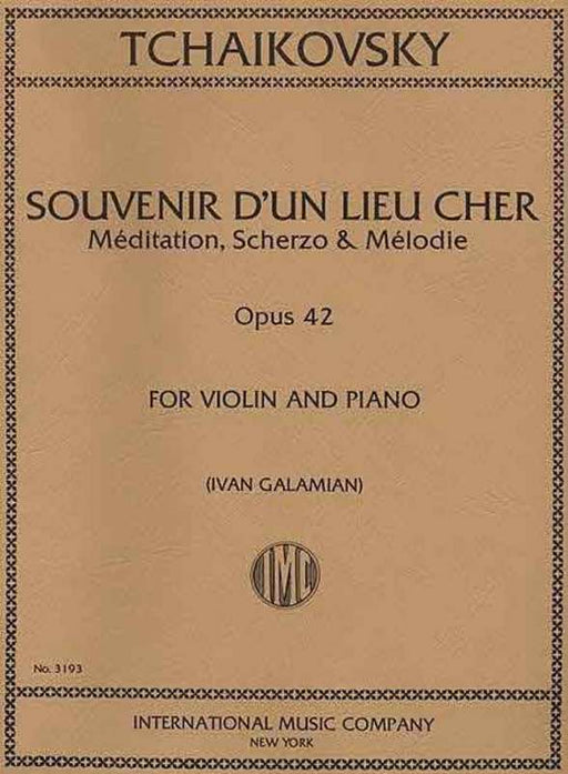 Souvenir D'un Lieu Cher (Meditation, Scherzo & Melody) Op.42