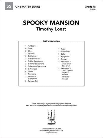 Spooky Mansion, Timothy Loest Concert Band Grade 0.5