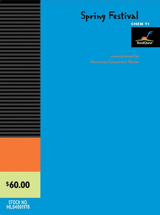 Spring Festival, Chen Yi Concert Band Grade 3-Concert Band-American Composers Forum-Engadine Music