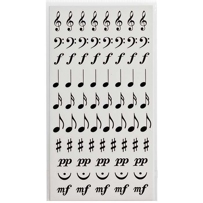 Sticker Sheet Music Symbols 2-Pack