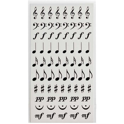 Sticker Sheet Music Symbols 2-Pack