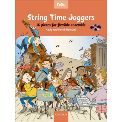 String Time Joggers Cello Book/CD-Strings-Oxford University Press-Engadine Music