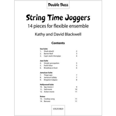 String Time Joggers Double Bass Book/CD-Strings-Oxford University Press-Engadine Music