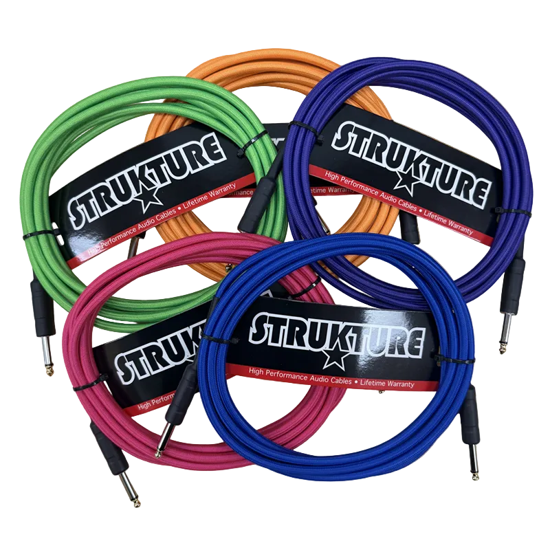 Strukture Neon Instrument Cable  - Various
