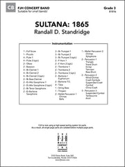 Sultana: 1865, Randall D. Standridge Concert Band Grade 3