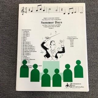 Summer Days, Peter B. Smith Concert Band Chart Grade 2-Concert Band Chart-Northeastern Music Publication-Engadine Music
