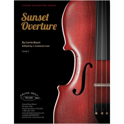 Sunset Overture, Lorrie Baum String Orchestra Grade 2-String Orchestra-Grand Mesa Music-Engadine Music