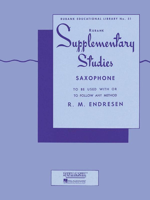 Supplementary Studies, Saxophone-Woodwind-Rubank Publications-Engadine Music